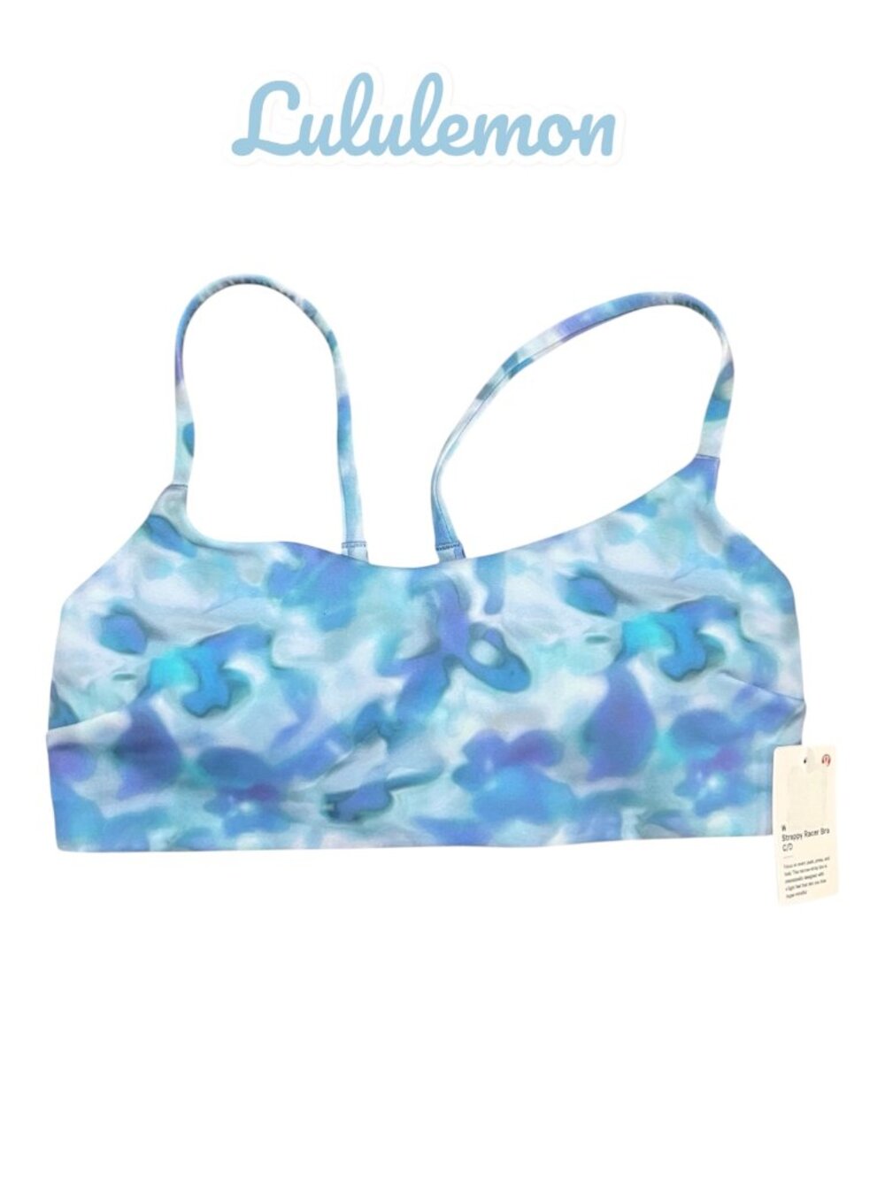 🌟 Lululemon Wunder Train Strappy Racer Bra 💙🏎️
